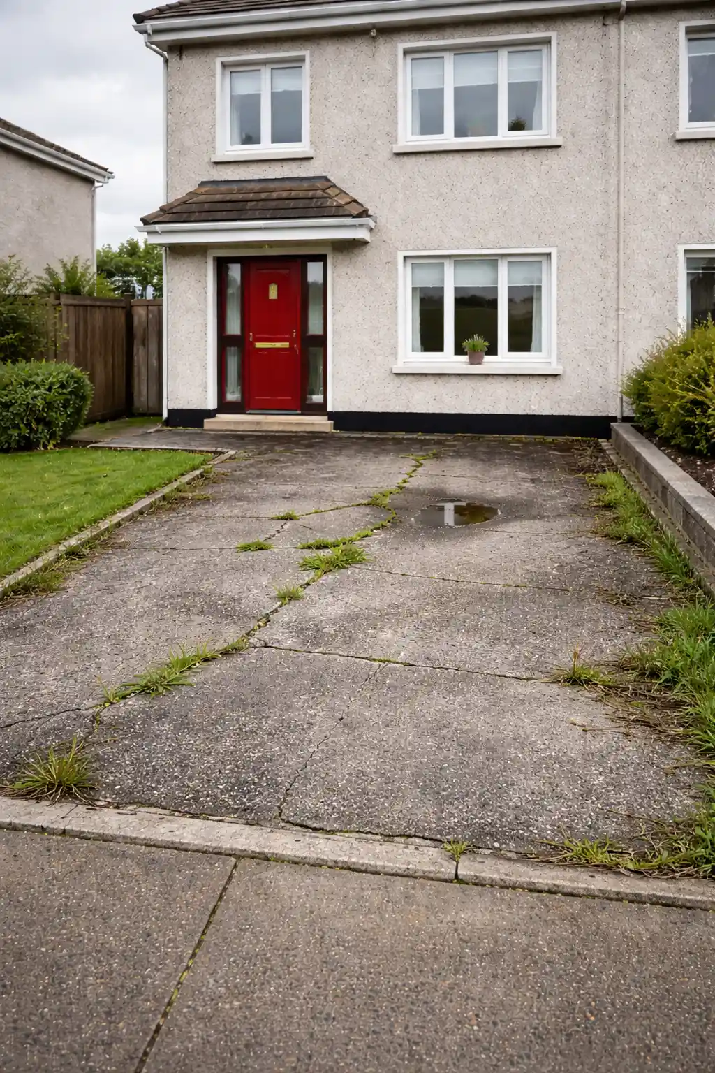 Block Paving Driveway - before